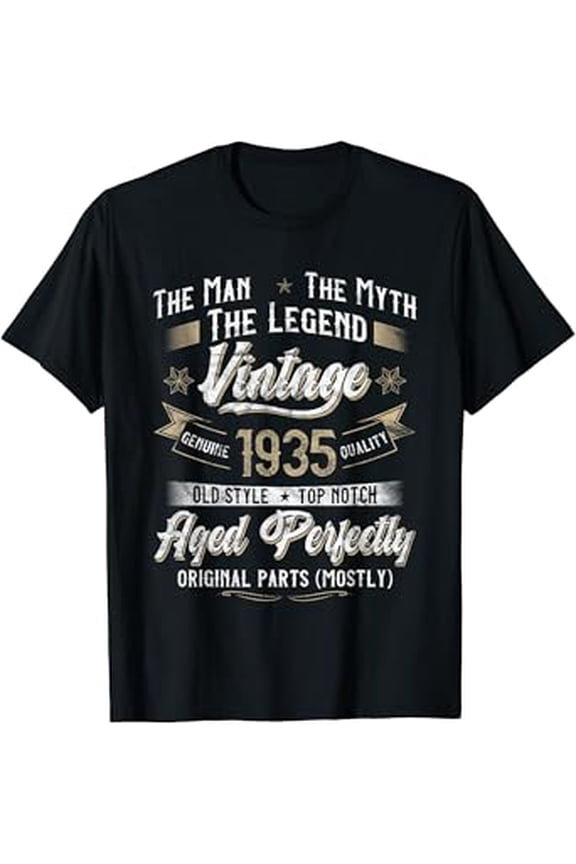 Mens 88Th Birthday Gift Man Myth Legend Vintage 1935 88 Years Old T-Shirt