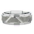 thumbnail image 1 of Mens 8MM Grey Tungsten Band with Satin Finish, 1 of 3