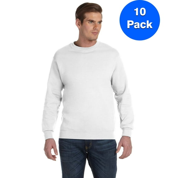Mens 9.3 oz. DryBlend? 50/50 Fleece Crew 10 Pack