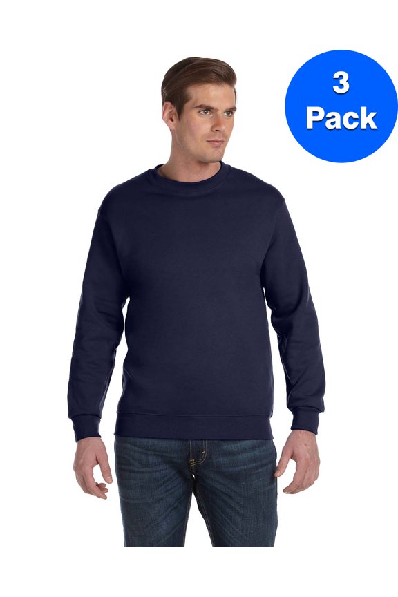Mens 9.3 oz. DryBlend? 50/50 Fleece Crew 3 Pack