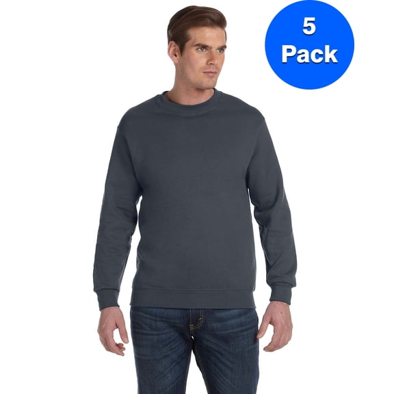Mens 9.3 oz. DryBlend? 50/50 Fleece Crew 5 Pack