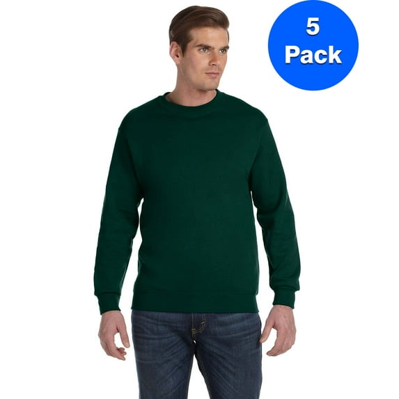 Mens 9.3 oz. DryBlend? 50/50 Fleece Crew 5 Pack