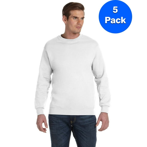 Mens 9.3 oz. DryBlend? 50/50 Fleece Crew 5 Pack