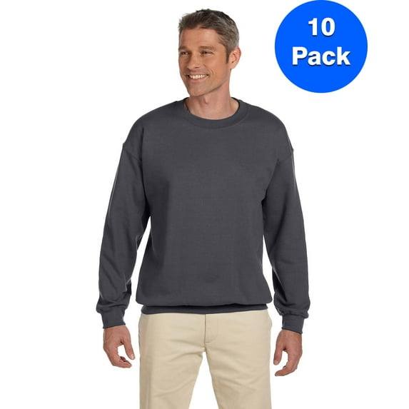 Mens 9.7 oz. Ultimate Cotton 90/10 Fleece Crew F260 (5 PACK)