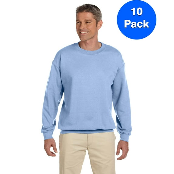 Mens 9.7 oz. Ultimate Cotton 90/10 Fleece Crew F260 (5 PACK)