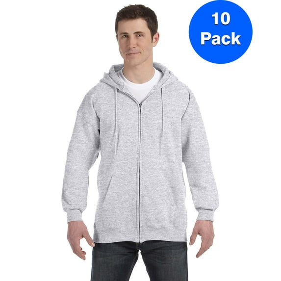 Mens 9.7 oz. Ultimate Cotton 90/10 Full-Zip Hood F280 (10 PACK)