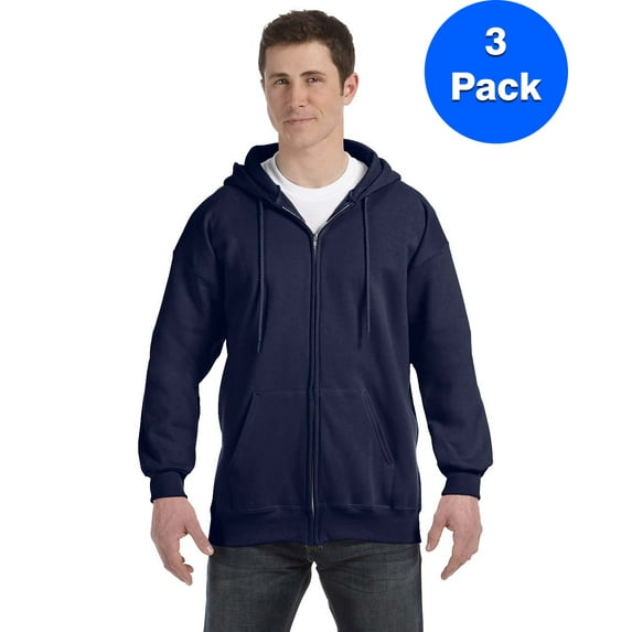 Mens 9.7 oz. Ultimate Cotton 90/10 Full-Zip Hood F280 (3 PACK)