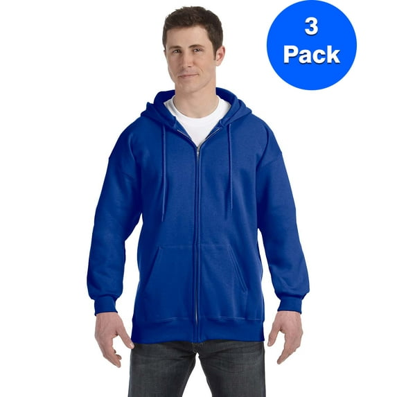 Mens 9.7 oz. Ultimate Cotton 90/10 Full-Zip Hood F280 (3 PACK)