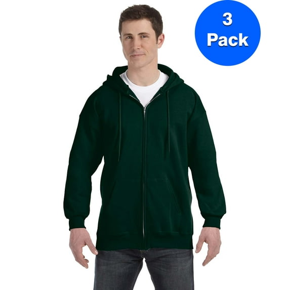 Mens 9.7 oz. Ultimate Cotton 90/10 Full-Zip Hood F280 (3 PACK)