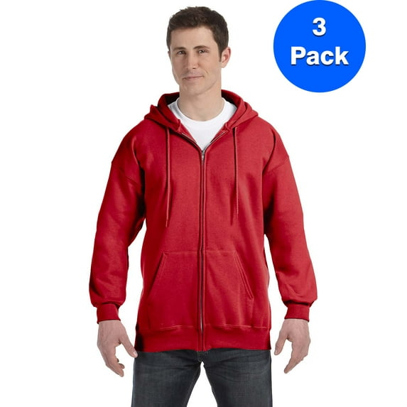 Mens 9.7 oz. Ultimate Cotton 90/10 Full-Zip Hood F280 (3 PACK)