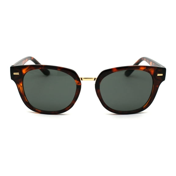 Mens 90s Mod Dandy Horn Rim Sunglasses Tortoise Green