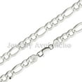thumbnail image 1 of Mens .925 Sterling Silver Flat Figaro Link Chain Necklace 9MM - 22 inches #CH609s22, 1 of 7