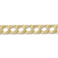 thumbnail image 1 of Mens 9ct Gold Jewelco London Lizard Curb 13mm Cast Chain Bracelet, 9 inch, 1 of 3