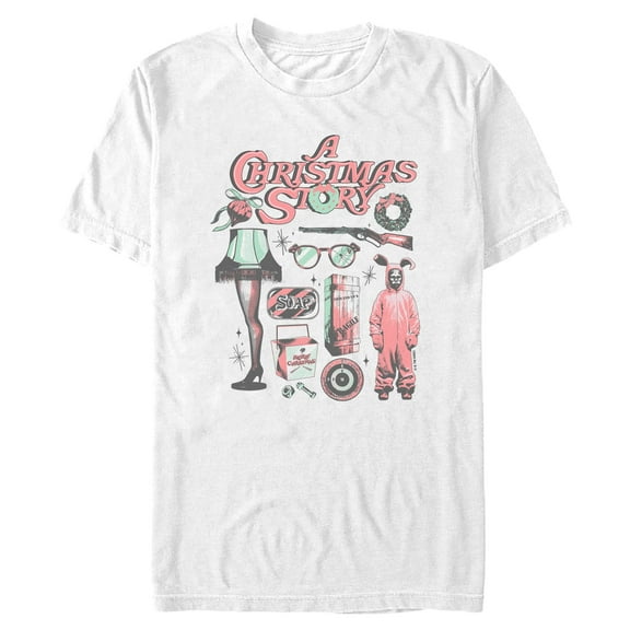Mens A Christmas Story Christmas Decoration Medley T Shirt