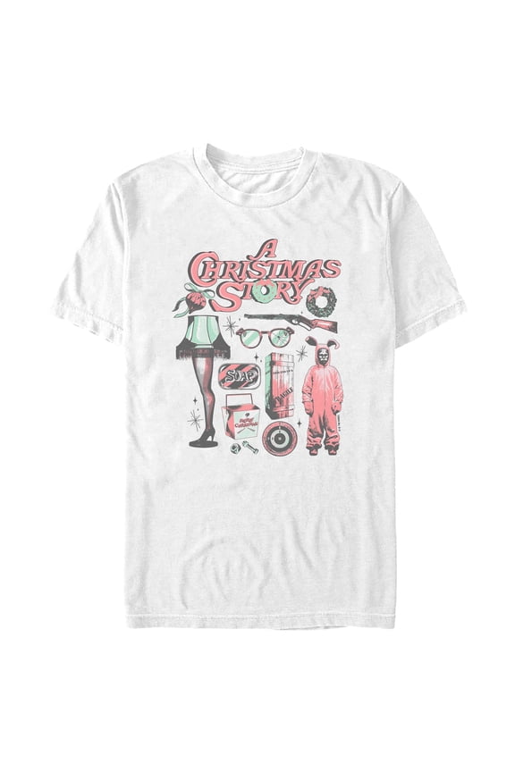 Mens A Christmas Story Christmas Decoration Medley T Shirt