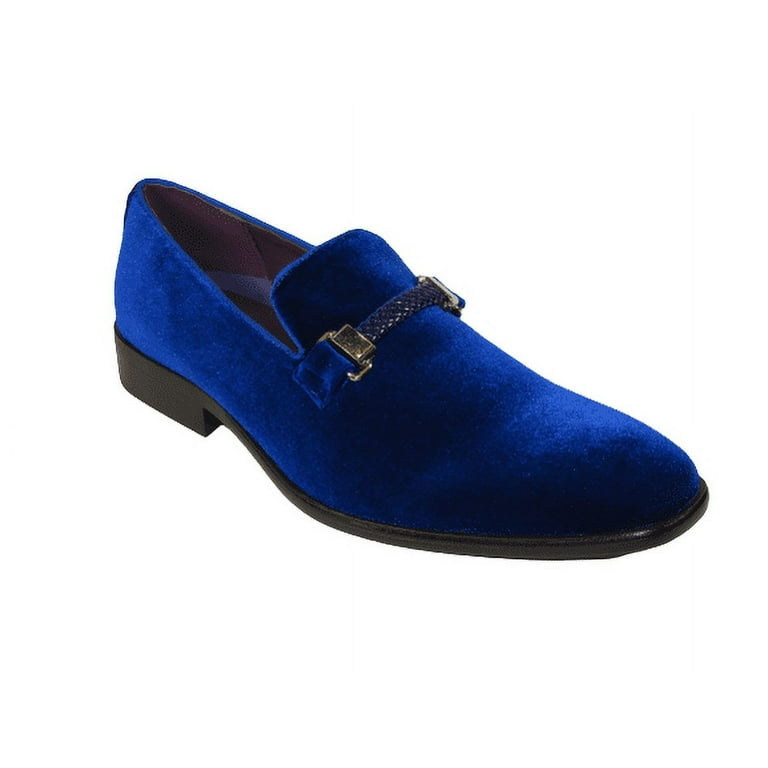 Blue mens outlet suede shoes