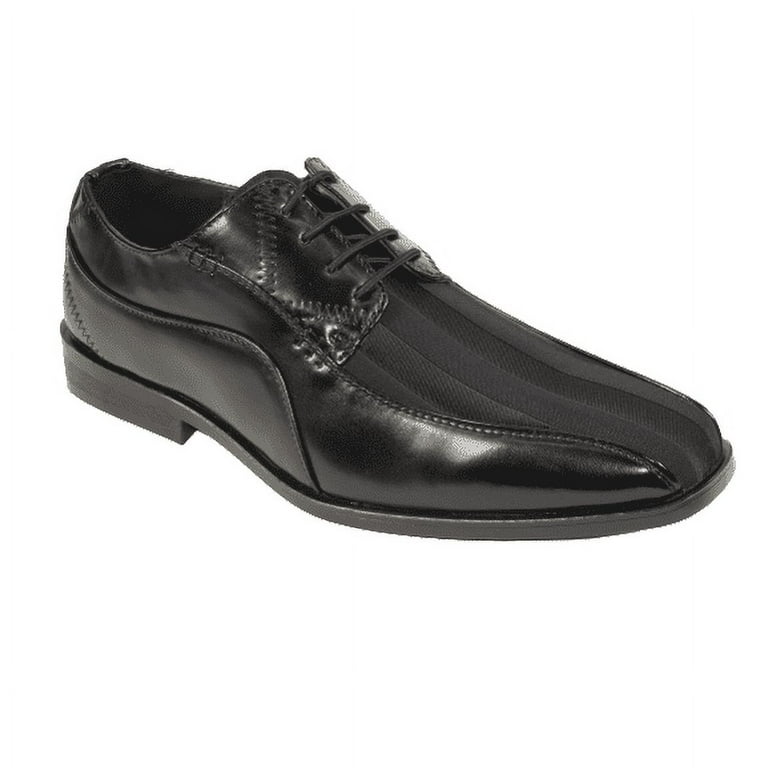 Mens After Midnight Formal Stage Prom Award Tux Shoes Satin 2 Tone 7925 Black 12