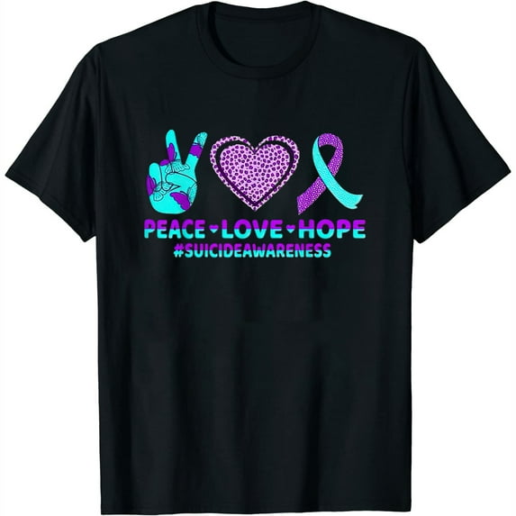 Mens ALS Awareness Patient Support Gift Blue Ribbon Recovery T-Shirt Black Medium