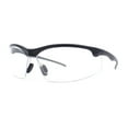 thumbnail image 1 of Mens ANSI Z87.1 Wrap Half Rim Safety Bifocal Reading Glasses Sunglasses [Clear Lens, +2.0], 1 of 4