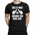 thumbnail image 1 of Mens AWESOME DAD T-Shirt Christmas Gift For Father Daddy Stocking Filler Present, 1 of 2