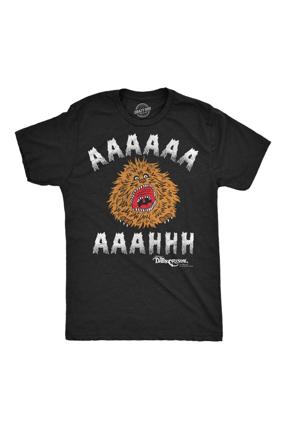 Mens Aaaahhh Fizzgig Funny T Shirt - Jim Henson's Dark Crystal Movie Tee - Retro Tshirt with Vintage Design Graphic Tees