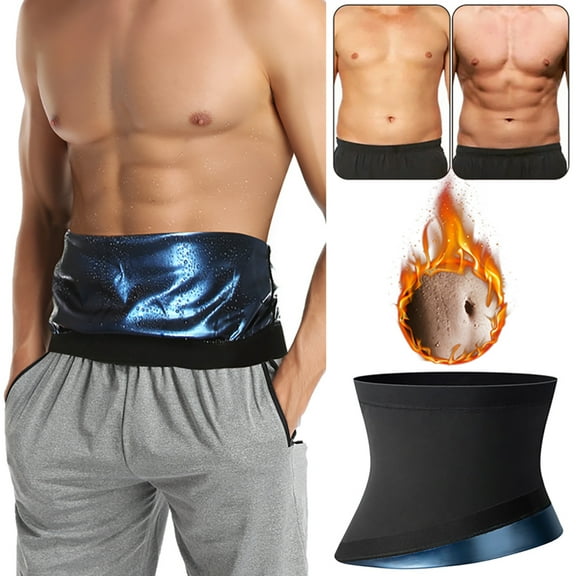 Mens Abdomen Reducer Sauna Body Shaper Fitness Sweat Trimmer Belt Waist Trainer Belly Slimming Shapewear Waist Trainer Corset