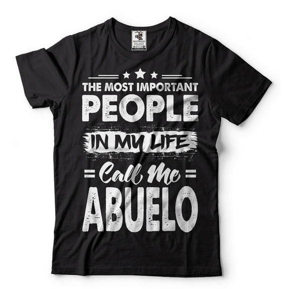Mens Abuelo Shirt People Call Me Abuelo Shirt Abuelo Gift Grandpa Gifts Grandpa Grandfather Shirt (Large Black)
