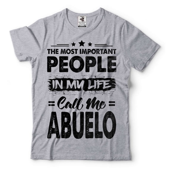 Mens Abuelo Shirt People Call Me Abuelo Shirt Abuelo Gift Grandpa Gifts Grandpa Grandfather Shirt (Large Grey)