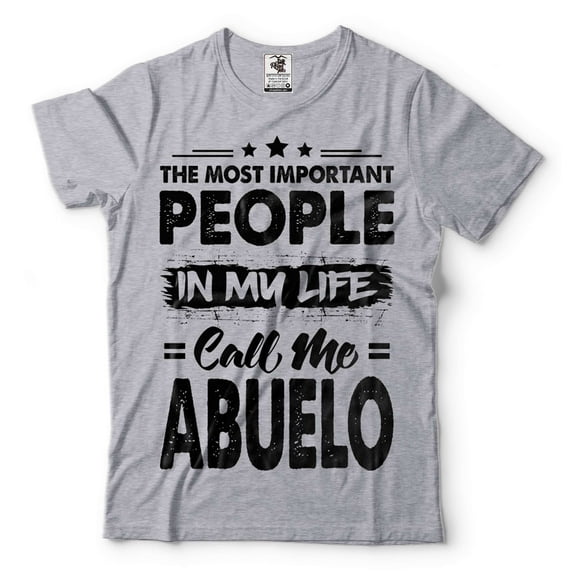 Mens Abuelo Shirt People Call Me Abuelo Shirt Abuelo Gift Grandpa Gifts Grandpa Grandfather Shirt (Large Grey)