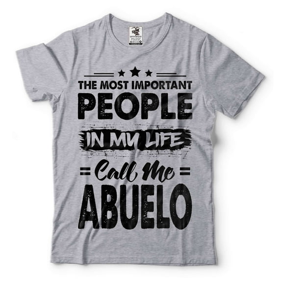 Mens Abuelo Shirt People Call Me Abuelo Shirt Abuelo Gift Grandpa Gifts Grandpa Grandfather Shirt (XX-Large Grey)