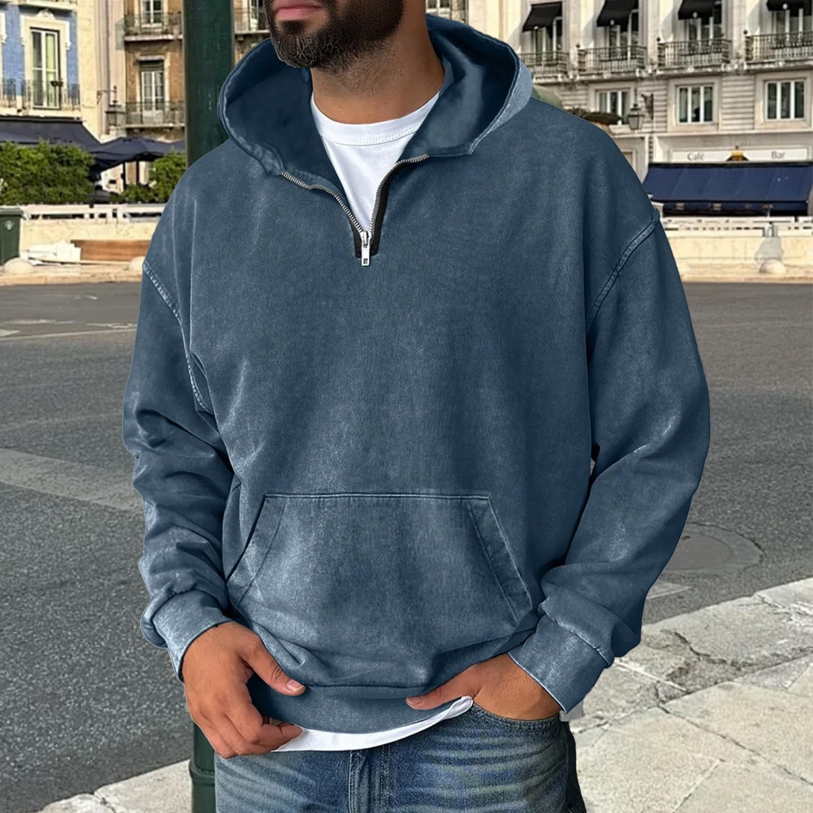 トップス WASHED HEAVY WEIGHT HOODED SWEAT SHIRT 41LbhDINjVL.jpg