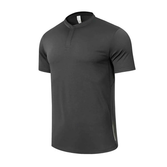 Mens Active T-Shirt, Performance Short Sleeve T-Shirt, Solid Color Moisture Wicking Quick Dry Workout Top, Lightweight Breathable Stretch Fabric for Gym Training, Outdoor Casual, Comfort Fit Tee