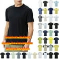 thumbnail image 1 of Mens Active T-Shirt, Performance Short Sleeve T-Shirt,Solid Color Moisture Wicking Quick Dry Workout Top,Lightweight Breathable Stretch Fabric for Gym Training,Outdoor Casual, Comfort Fit Tee,Unisex, 1 of 6