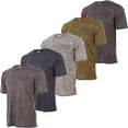 thumbnail image 1 of Mens Active T-Shirt - Quick-Dry Athletic Workout Training Crew Neck Short Sleeve Top 5 Pack, 1 of 7