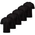 thumbnail image 1 of Mens Active T-Shirt - Quick-Dry Athletic Workout Training Stretch Crew Neck Short Sleeve Top 5 Pack 4X-Large, Black, 1 of 9