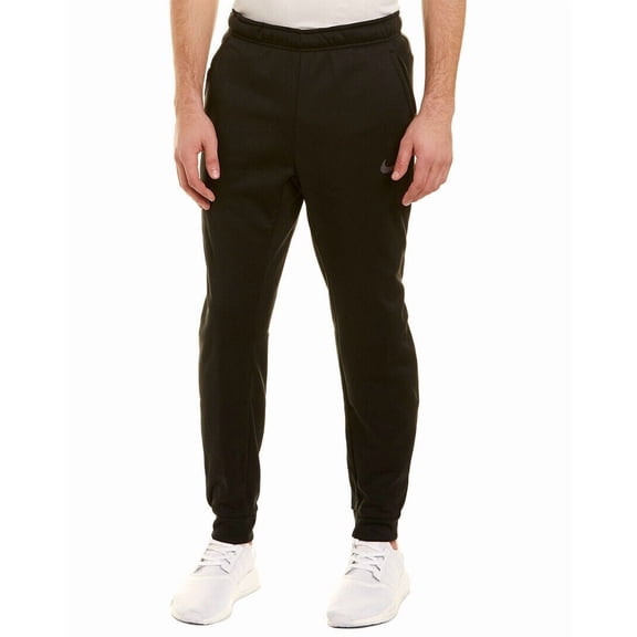 Nike Mens Tapered Therma Training Pants Black/Metallic Hematite 932255-010-Size Large