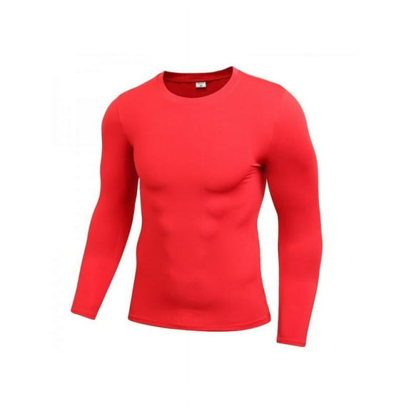 Mens Activewear Long Sleeve T-Shirts Fitness Sports Compression Workout Shirts Tops