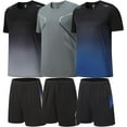thumbnail image 1 of Mens Activewear Set 6 Pcs Work out clothes gym for men Sport Active Fit Tracksuit, 1 of 6