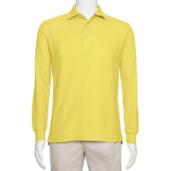 Mens Adaptive Back Snap Polo Sports Shirt-Long Sleeve