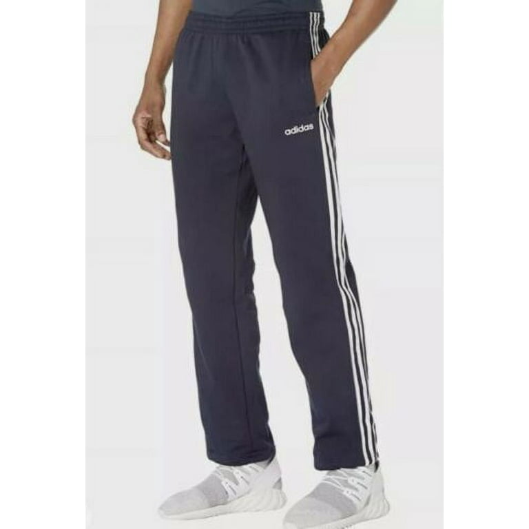Adidas essential 3 stripe fleece pants mens deals