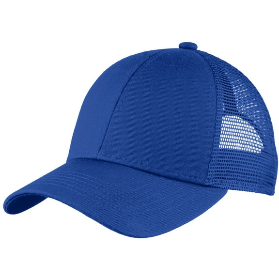 Mens Adjustable Cotton/Polyester Mesh Back Cap Radiant Royal