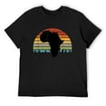 thumbnail image 1 of Mens Africa Vintage Retro Sun Black Map Mama Africa Roots T-Shirt Black Medium, 1 of 5