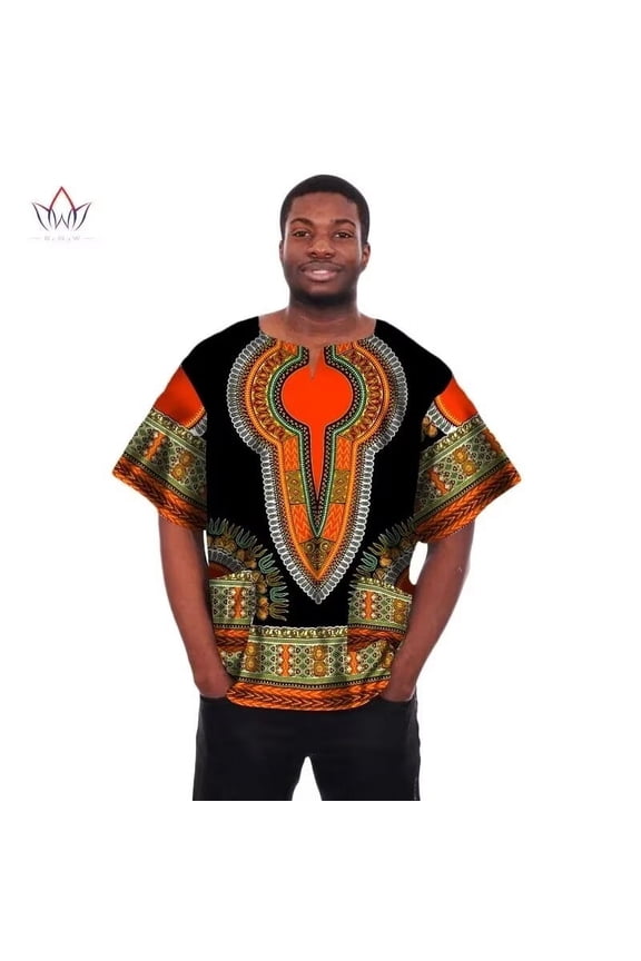 Mens African Clothing African Print Wax Dashiki Men t-Shirt African Clothing Men Shirt Crop Tops
