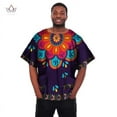 thumbnail image 1 of Mens African Clothing African Print Wax Dashiki Men t-Shirt African Clothing Men Shirt Crop Tops, 1 of 2