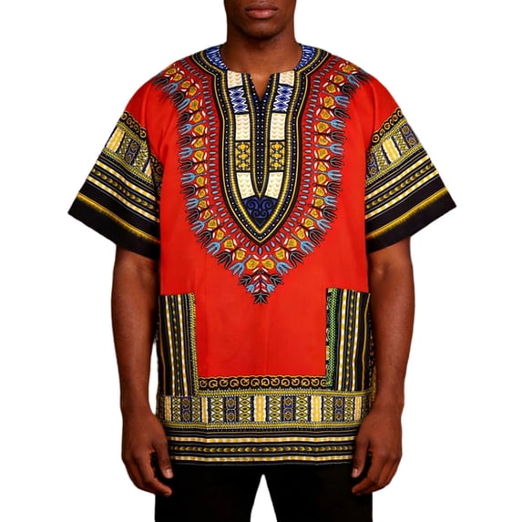 Mens African Print T Shirt Casual With Modern Fit Clothes