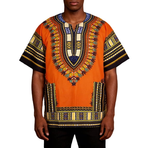 Mens African Print T Shirt Casual With Modern Fit Clothes