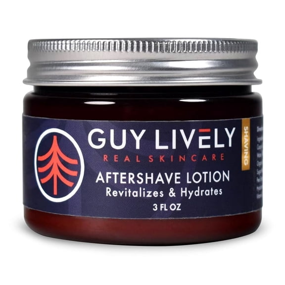Guy Lively After Shave Lotion For Men Vegan Mens Lotion Face Moisturizer, 3 fl oz