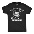 thumbnail image 1 of Mens Ah The Element Of Surprise T Shirt Funny Sarcastic Science Periodic Table Tee For Men Graphic Tees, 1 of 7