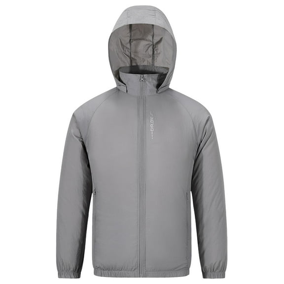 Mens Air Cooling Jacket with Fans Long Sleeve Electric Cooling Zip-Up Hoodies Women Summer Workwear Cycling Outdoor XL