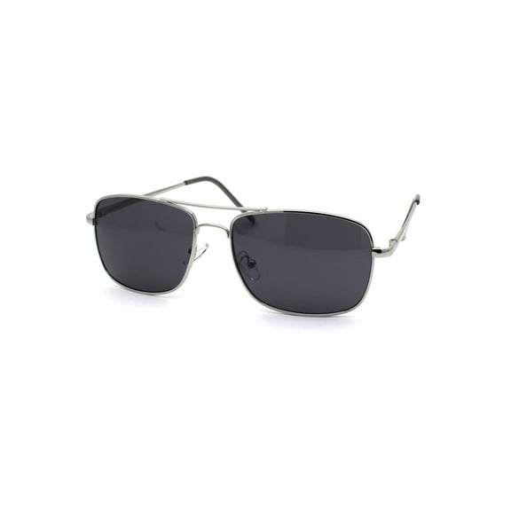 Mens Air Force Classic 90s Narrow Racer Pilots Sunglasses Silver Black